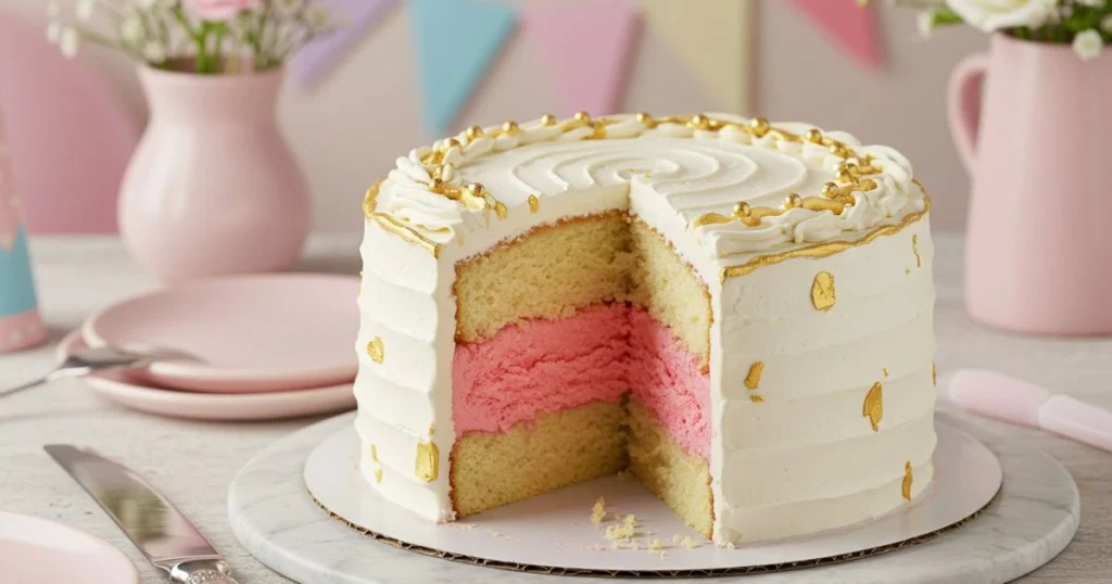 Gender Reveal Cake Gender Reveal Cake